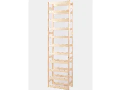 PROREGAL Weinregal Pinotwine HxBxT 166 x 43,4 x 25 cm 44 Flaschen Massives Kiefernholz Natur unbehandelt