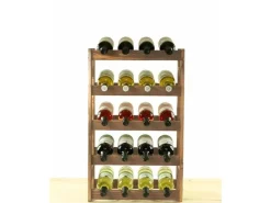 PROREGAL Weinregal Pinotwine HxBxT 70 x 43 x 25 cm 20 Flaschen Massives Kiefernholz Geölt* Flaschenregale