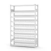 PROREGAL Weinregal Stecksystem T-Profil Grundregal HxBxT 200 x 130 x 30 cm Fachlast 35 kg 8 Ebenen Für 200 Flaschen Lichtgrau