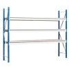 PROREGAL Weitspannregal Maximus Pro Grundregal HxBxT 250 x 200 x 50 cm 2 Ebenen Spanplatten Fachboden Fachlast 690 kg Lichtblau & Lichtgrau* Büroregale