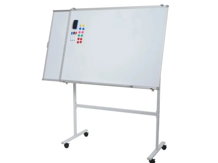 PROREGAL Whiteboard HxBxT 167x186x57 cm Mobil Rollbar Inkl. Zubehör Mit Ausziehbarer Tafel Magnettafel Memoboard Pinnwand* Pinnwände