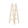 PROREGAL Wood Double Giraffe Holz-Sprossen-Stehleiter mit Sicherheitskette 2 x 5 Sprossen 163 cm Hoch Trittleiter Bockleiter Sprossen-Doppellleiter* Leitern