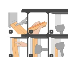PROTEKTOR Kantenprofil Rolle 30,4m Papier Weiß Fugenband Trockenbau