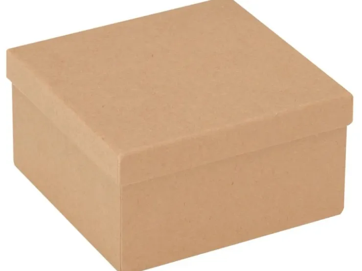 Quadratbox aus Pappe 125 x 125 x 65 mm FSC®* Künstlerzubehör
