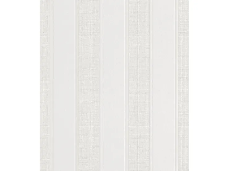 Rasch Vliestapete Wallton 141801 Streifen Weiß 10,05 m x 0,53 m
