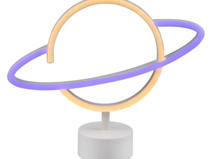 Reality LED Tischleuchte Planet 24,5 cm x 29 cm x 8,5 cm Weiß* Weitere Regale