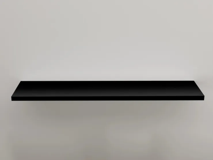 Regalboden aus Melaminbeschichteter Spanplatte 120 cm x 20 cm x 1,6 cm Schwarz* Regale Schwarz