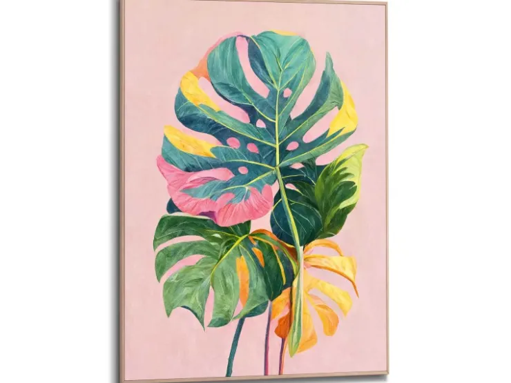 Reinders Gerahmtes Bild Colourful Leafs für Wohnzimmer 70 cm x 50 cm Mehrfarbig* Bilder