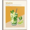 Reinders Gerahmtes Bild Mojito für Küche 50 cm x 40 cm Grün* Bilder