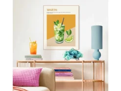 Reinders Gerahmtes Bild Mojito für Küche 50 cm x 40 cm Grün* Bilder