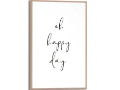 Reinders Gerahmtes Bild Schönen Tag für Home Office 30 cm x 20 cm Schwarz-Weiß* Bilder