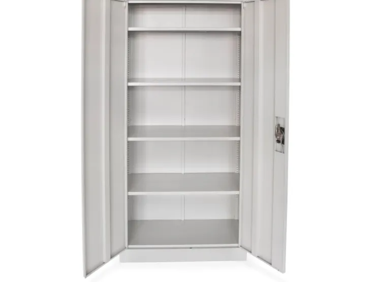rikta Metallschrank 2-türig (B x T x H) 80 x 40 x 168 cm RAL 7035 Lichtgrau