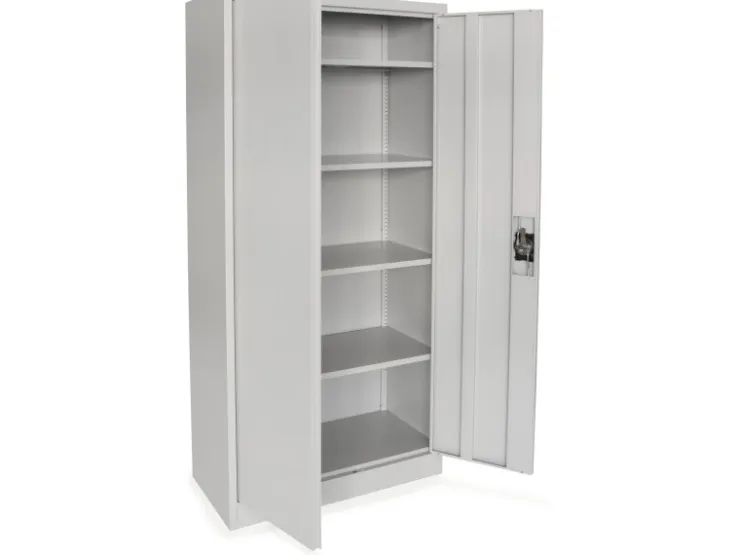 rikta Metallschrank 2-türig (B x T x H) 80 x 40 x 168 cm RAL 7035 Lichtgrau
