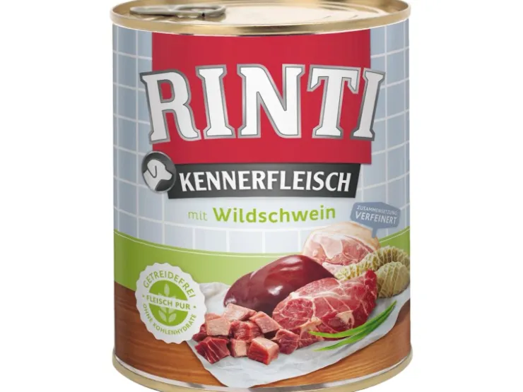 Rinti Hunde-Nassfutter Kennerfleisch Wildschwein 800 g* Hundebedarf