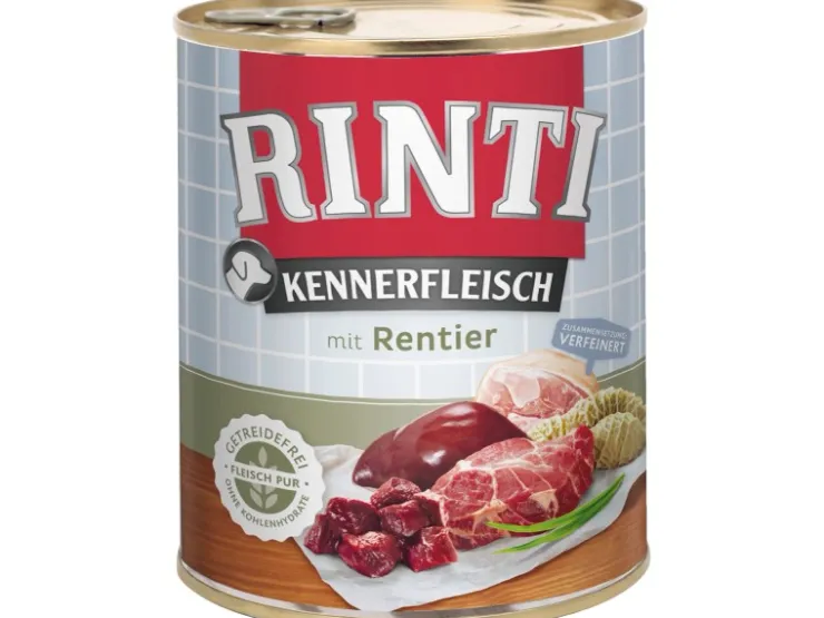 Rinti Hunde-Nassfutter Kennerfleisch Rentier 800 g* Hundebedarf