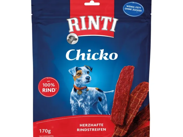 Rinti Hunde-Natursnacks Chicko Rindstreifen 170 g* Hundebedarf