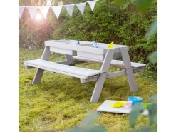 roba Kindersitzgarnitur in Grau Outdoor + mit Spielwannen* Sitzbänke