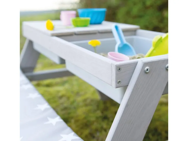 roba Kindersitzgarnitur in Grau Outdoor + mit Spielwannen* Sitzbänke