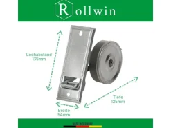Rollwin Rolladen Gurtwickler Unterputz 135mm Lochabstand Mit Gurtwickler Blende Weiß Ohne Gurt Rollo Wickler Mit Blende* Rollos