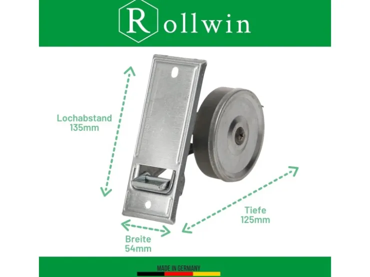 Rollwin Rolladen Gurtwickler Unterputz 135mm Lochabstand Mit Gurtwickler Blende Weiß Ohne Gurt Rollo Wickler Mit Blende* Rollos