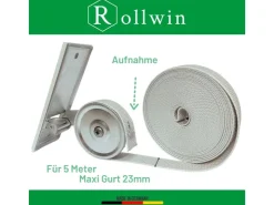 Rollwin Rolladen Gurtwickler Unterputz 135mm Lochabstand Mit Gurtwickler Blende Weiß Ohne Gurt Rollo Wickler Mit Blende* Rollos