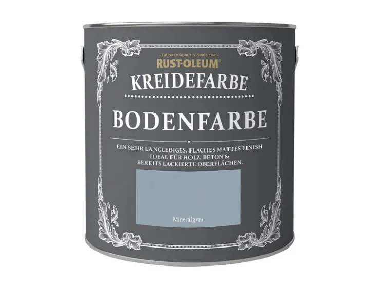 Rust-Oleum Kreide-Bodenfarbe Mineralgrau 2,5 l* Kreativfarben