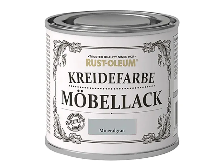 Rust-Oleum Kreidefarbe Möbellack Mineralgrau 125 ml* Kreativfarben