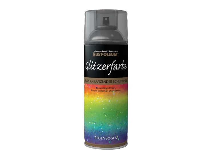 Rust-Oleum Sprühlack Glitzerfarbe Regenbogen 400 ml* Sprühlacke|Klarlacke