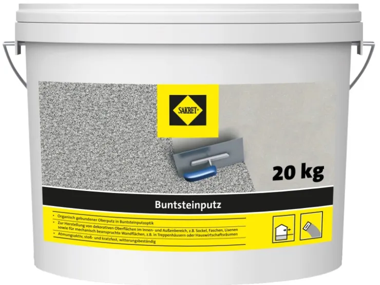Sakret Buntsteinputz 2 mm Körnung 20 kg* Außen-Fassadenfarben