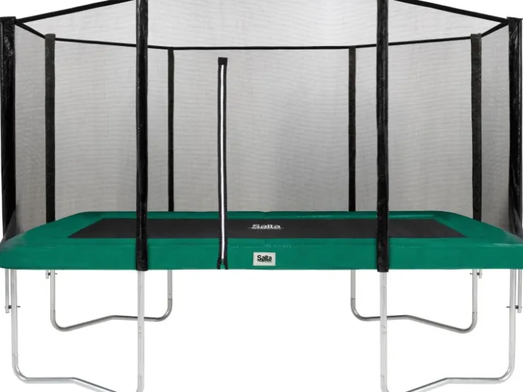 Salta Trampolin Combo 396 x 244 cm Grün* Leitern