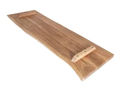 SAM Holzplatte Arya mit Echter Baumkante Einseitig 100 x 30 cm Akazienholz Natur