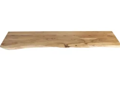 SAM Holzplatte Arya mit Echter Baumkante Einseitig 120 x 30 cm Akazienholz Natur* Regale Massivholz