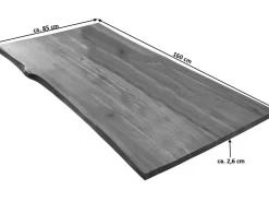 SAM Tischplatte Baumkante Akazie Cognac 160 x 85 cm Esra* Tische