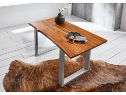 SAM Tischplatte Baumkante Akazie Cognac 160 x 85 cm Esra* Tische