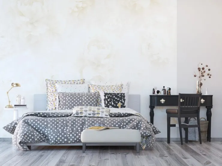 Sanders & Sanders Fototapete Blumen Hellbeige 360 x 270 cm 600513* Fototapeten