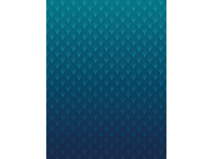 Sanders & Sanders Fototapete Art Deco Blau 200 x 280 cm 611819