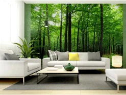 Sanders & Sanders Fototapete Bewaldete Landschaft Grün 360 x 254 cm 600401* Fototapeten