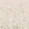 Sanders & Sanders Poster Blumenmuster Beige 1.1 x 1.55 m 601241* Wandtattoos