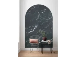 Sanders & Sanders Selbstklebende Runde Tapete Torbogen Schwarz 127 x 200 cm 611747