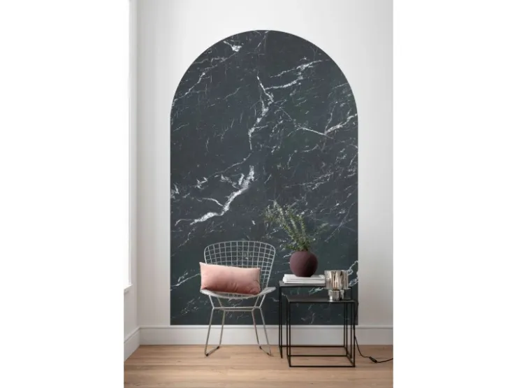 Sanders & Sanders Selbstklebende Runde Tapete Torbogen Schwarz 127 x 200 cm 611747