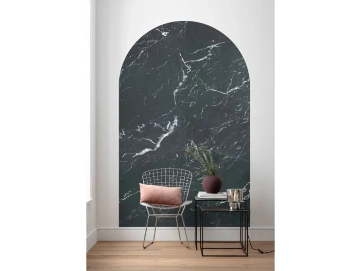 Sanders & Sanders Selbstklebende Runde Tapete Torbogen Schwarz 127 x 200 cm 611747