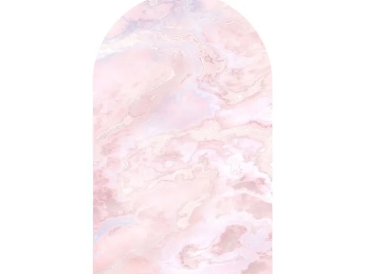 Sanders & Sanders Selbstklebende Runde Tapete Marmor Rosa 127 x 200 cm 611745* Wandtattoos