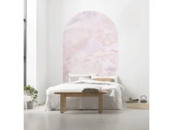Sanders & Sanders Selbstklebende Runde Tapete Marmor Rosa 127 x 200 cm 611745* Wandtattoos
