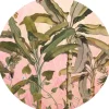 Sanders & Sanders Selbstklebende Runde Tapete Botanisch Rosa und Grün Ø 125 cm 611769