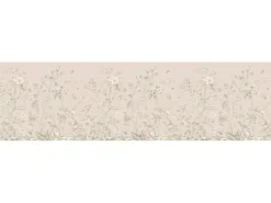 Sanders & Sanders Selbstklebende Tapetenbordüre Blumenmuster Beige 13.8 x 500 cm 601313