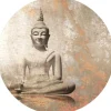 Sanders & Sanders Selbstklebende Runde Tapete Budha Beige Ø 70 cm 601089* Wandtattoos
