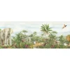Sanders & Sanders Selbstklebende Tapetenbordüre Dschungeltiere Grün 9.7 x 500 cm 601305* Bordüren