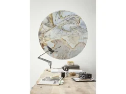 Sanders & Sanders Selbstklebende Runde Tapete Marmor Multicolor Ø 125 cm 611765
