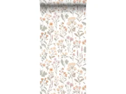 Sanders & Sanders Tapete Feldblumen Helllila Terrakotta Gelb Und Grün 50 X 900 Cm 935383* Dekorative Tapeten