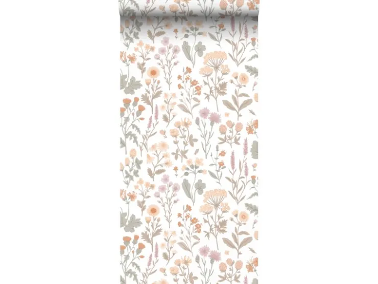 Sanders & Sanders Tapete Feldblumen Helllila Terrakotta Gelb Und Grün 50 X 900 Cm 935383* Dekorative Tapeten
